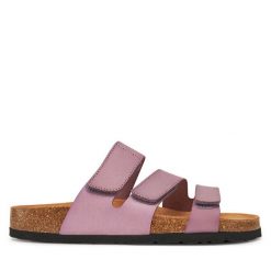 Klapki Dr. Brinkmann. Fioletowe klapki damskie Dr. Brinkmann, bez wzorów, bez obcasa, bez zapięcia. Za 239.99 zł.