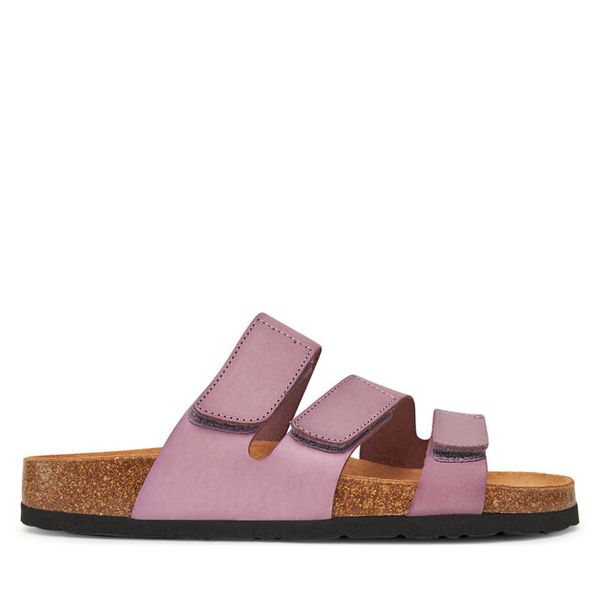 Klapki Dr. Brinkmann. Fioletowe klapki damskie Dr. Brinkmann, bez wzorów, bez obcasa, bez zapięcia. Za 179.99 zł.