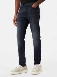 HUGO Jeansy 50555175 Granatowy Extra Slim Fit. Niebieskie jeansy męskie Hugo, z bawełny. Za 449.99 zł.