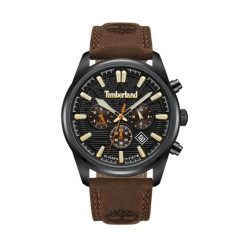 Zegarek Męski Timberland TDWGF0009603. Czarne zegarki męskie Timberland, bez wzorów, z materiału, ze stali. Za 1,009.35 zł.