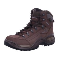 Buty trekkingowe męskie Lowa Renegade Evo Mid Gtx. Brązowe trekkingi męskie Lowa, z materiału, za kostkę, bez zapięcia. Za 1,144.00 zł.