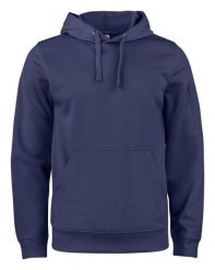 Clique Basic Active Hoody bluza z kapturem z poliestru – dark navy. Niebieskie bluzy damskie CLIQUE, s, bez wzorów, bez ramiączek, z kapturem. Za 183.12 zł.
