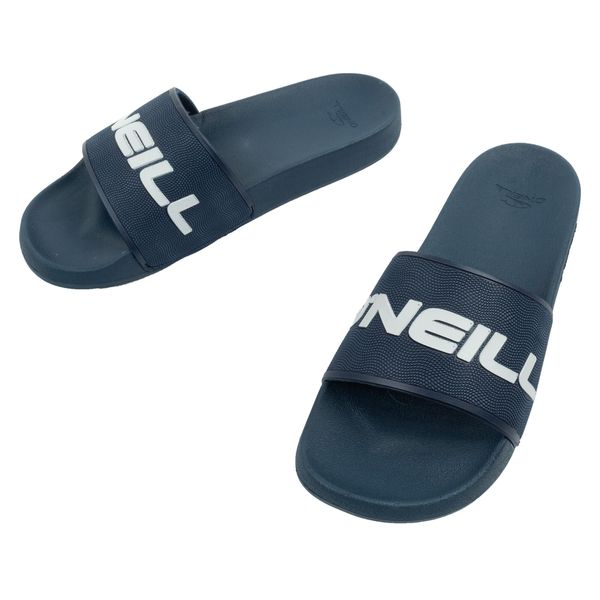 Klapki sportowe męskie O'neill Logo. Niebieskie klapki męskie O'Neill, bez wzorów, z materiału, bez zapięcia. Za 79.00 zł.
