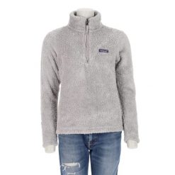 Second life - Kobaltowy polarowy sweter dla kobiet - Jak nowy. Szare swetry nierozpinane damskie Patagonia, s, bez wzorów, z polaru, eleganckie, bez kołnierzyka, bez ramiączek. Za 253.76 zł.