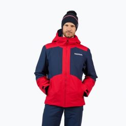 Kurtka narciarska męska Rossignol Rochrun Insulated. Czerwone kurtki sportowe męskie Rossignol, na zimę, m, bez wzorów, bez kaptura, narciarskie. Za 1,049.00 zł.