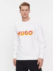 Hugo Bluza Ditmo 50504813 Biały Regular Fit. Białe bluzy męskie Hugo, m, bez wzorów, z bawełny, bez ramiączek, bez kaptura. W wyprzedaży za 289.99 zł.