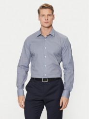 Liu Jo Koszula QA5114 T4354 Granatowy Slim Fit. Niebieskie koszule męskie Liu Jo, m, bez wzorów, z bawełny, bez kołnierzyka, bez ramiączek. Za 249.99 zł.
