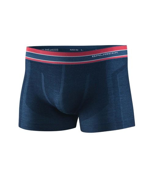 Bokserki męskie BX10870. Czerwone bokserki męskie Brubeck, bez wzorów, z materiału. Za 84.99 zł.