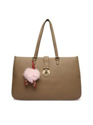LOVE MOSCHINO Torebka JC4239PP0PKI0105 Beżowy. Brązowe shopperki damskie Love Moschino, bez wzorów, ze skóry, bez dodatków. Za 1,139.00 zł.