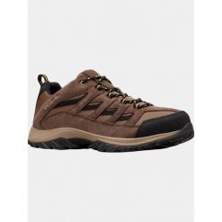 Buty Turystyczne Niskie Męskie Columbia Crestwood. Brązowe buty zimowe męskie Columbia, bez wzorów, bez obcasa, bez zapięcia. Za 339.00 zł.