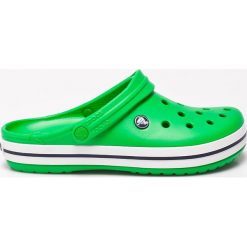 Crocs - Sandały. Zielone sandały męskie Crocs, bez wzorów, z materiału, bez zapięcia. W wyprzedaży za 129.90 zł.
