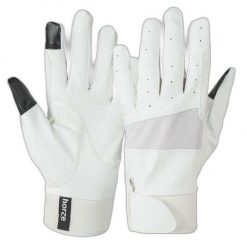 Rękawiczki stretch z neoprenowym mankietem dla kobiet Horze. Białe rękawiczki damskie HORZE, bez wzorów, z neoprenu. Za 115.50 zł.