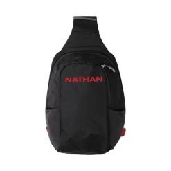 Plecak Nathan Run Sling 8 L. Czarne plecaki męskie Nathan, bez wzorów, z dzianiny. Za 507.50 zł.