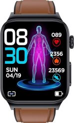 Smartwatch Watchmark Cardio One Brązowy. Brązowe zegarki smartwatch watchmark, bez wzorów. Za 580.00 zł.