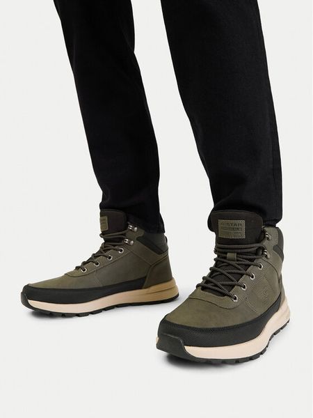 G-Star Raw Trzewiki CEO-MAURITS-01 Khaki. Brązowe botki męskie G-Star, bez wzorów, ze skóry, retro, bez obcasa, bez zapięcia. Za 249.99 zł.