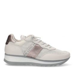 Buty CETTI C849SRA V25 Biały. Białe obuwie sportowe damskie QUERCETTI, bez wzorów, ze skóry, bez zapięcia. Za 407.99 zł.
