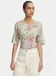 Liu Jo Sweter WA6422 MA71N Niebieski Regular Fit. Niebieskie swetry nierozpinane damskie Liu Jo, l, bez wzorów, z wiskozy, bez kołnierzyka, bez ramiączek. Za 649.99 zł.