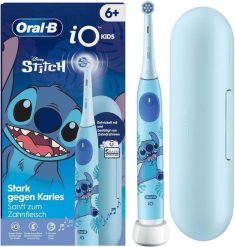 Szczoteczka Oral-B iO Kids Stitch Dziecko Obrotowa szczoteczka do zębów Niebieski. Niebieskie szczoteczki elektryczne Oral-B. Za 227.38 zł.