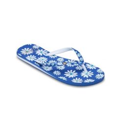 Klapki japonki damskie PORTOFINO. Niebieskie klapki damskie Roxy, bez wzorów, z materiału, sportowe, bez obcasa, bez zapięcia. Za 109.99 zł.