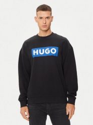 Hugo Bluza Niero 50522375 Czarny Regular Fit. Czarne bluzy męskie Hugo, m, bez wzorów, z bawełny, bez ramiączek, bez kaptura. Za 279.99 zł.