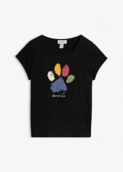 T-shirt z czystej bawełny. Czerwone t-shirty damskie bonprix, bez wzorów, z bawełny, bez kołnierzyka, bez ramiączek. Za 59.99 zł.