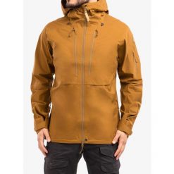 Kurtka męska Fjallraven Keb Eco-Shell Jacket. Brązowe kurtki męskie Fjällräven, m, bez wzorów, sportowe, bez kaptura. Za 1,752.99 zł.
