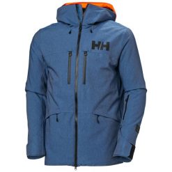 Kurtka narciarska Helly Hansen Garibaldi 2.0. Niebieskie kurtki sportowe męskie Helly Hansen, na zimę, l, bez wzorów, bez kaptura, narciarskie. W wyprzedaży za 1,689.00 zł.