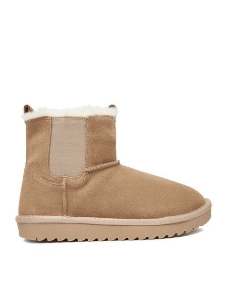 DeeZee Śniegowce DZ-77 Beżowy. Brązowe śniegowce damskie DeeZee, z materiału, bez zapięcia. Za 229.99 zł.
