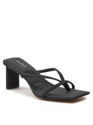 Aldo Klapki Sanne 13736262 Czarny. Czarne klapki damskie Aldo, bez wzorów, ze skóry, bez obcasa, bez zapięcia. Za 299.99 zł.