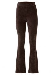 Legginsy z rozszerzanymi nogawkami z imitacji sztruksu. Niebieskie legginsy damskie bonprix, bez wzorów, ze sztruksu. Za 114.99 zł.