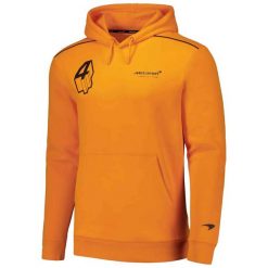 Bluza z kapturem McLaren Norris Driver papaja unisex 2XL. Brązowe bluzy damskie 55PROTEC, l, bez wzorów, z bawełny, sportowe, bez ramiączek, z kapturem. Za 255.99 zł.