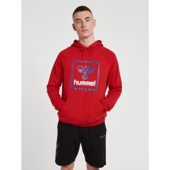 Bluza z kapturem Hummel Isam 2.0. Czerwone bluzy męskie Hummel, xl, bez wzorów, sportowe, bez ramiączek, z kapturem. Za 217.50 zł.