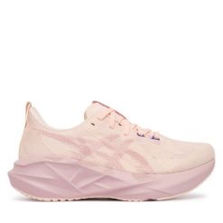 Buty do biegania Asics. Brązowe obuwie sportowe damskie Asics, bez wzorów, bez zapięcia, do biegania. Za 459.99 zł.
