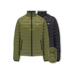 Kurtka puchowa Mac In A Sac. Czarne kurtki męskie Mac In A Sac, l, bez wzorów, z materiału, klasyczne, bez kaptura. Za 457.00 zł.