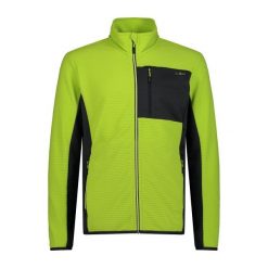 Zipperowana polarowa kurtka narciarska CMP. Zielone kurtki sportowe męskie CMP, m, bez wzorów, z dzianiny, bez kaptura, narciarskie. Za 338.90 zł.
