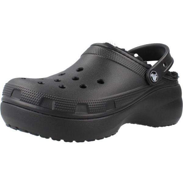 Klapki Crocs Model Lined Clog Kolor Czarny. Czarne klapki damskie Crocs, bez wzorów, z gumy, bez obcasa, bez zapięcia. Za 315.30 zł.