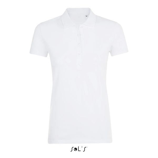 Damska koszulka polo Sol's Phoenix. Białe bluzki damskie SOL'S, s, bez wzorów, bez kołnierzyka, bez ramiączek. Za 161.50 zł.