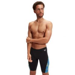 Kąpielówki męskie spodenki kąpielowe Speedo Allover V-Cut. Niebieskie kąpielówki męskie Speedo, m, bez wzorów. Za 209.99 zł.