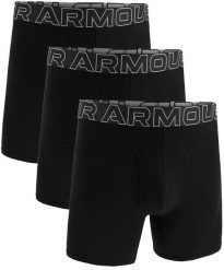 Bokserki męskie UNDER ARMOUR Czarne - 3 PAK Performance S. Czarne bokserki męskie Under Armour, bez wzorów. Za 195.15 zł.