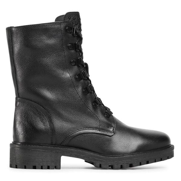 Trapery Geox. Czarne trapery damskie Geox, bez zapięcia. Za 389.99 zł.