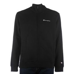 Bluza Champion Z Zamkiem Na Pełny Czarny Dorosłych. Czarne bluzy męskie Champion, m, bez wzorów, z bawełny, casualowe, bez ramiączek, bez kaptura. Za 229.00 zł.