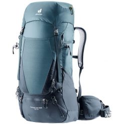 Plecak trekkingowy Deuter FUTURA AIR TREK 50+10. Czarne plecaki męskie Deuter, w ażurowe wzory, z materiału. Za 1,093.50 zł.