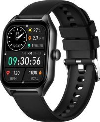Smartwatch Rubicon RNCF03 Czarny (RNCF03). Czarne zegarki smartwatch Rubicon, bez wzorów. Za 154.00 zł.