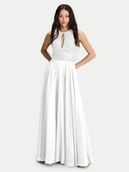 Hey Kyla Sukienka wieczorowa 5AI053HK Biały Regular Fit. Białe sukienki damskie Hey Kyla, bez wzorów, z syntetyku, wizytowe, bez kołnierzyka, bez ramiączek. Za 1,019.00 zł.