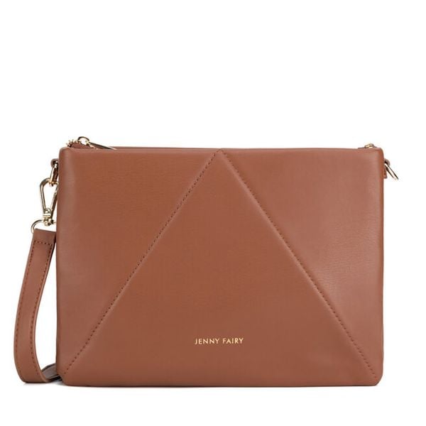 Torebka Jenny Fairy. Brązowe listonoszki damskie Jenny Fairy, bez wzorów, bez dodatków. Za 159.99 zł.