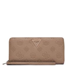 Portfel Guess. Brązowe portfele damskie Guess. Za 199.99 zł.