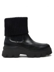 Marc O'Polo Botki OO2M3020 Czarny. Czarne botki damskie Marc O'Polo, bez wzorów, ze skóry, bez obcasa, na płaskiej podeszwie, bez zapięcia. Za 709.99 zł.