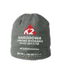 Czapka z wełną merino Brubeck K2. Szare czapki damskie Brubeck, na zimę, bez wzorów, z materiału. Za 50.00 zł.