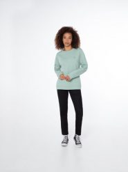 Bluza damska Protest PRTMAHIA sweatshirt. Zielone bluzy damskie Protest, m, bez wzorów, klasyczne, bez ramiączek, bez kaptura. Za 239.99 zł.