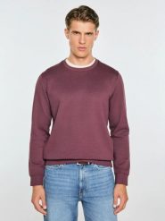 Bluza męska ze strukturalnej dzianiny bordowa bremen 604. Czerwone bluzy sportowe męskie BIG STAR, na zimę, l, bez wzorów, z bawełny, bez kaptura. Za 199.99 zł.